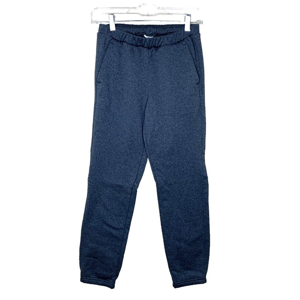REI Cooperative Boys M 10 12 Fleece Jogger Pants Gray Pull On Sweatpants Pockets